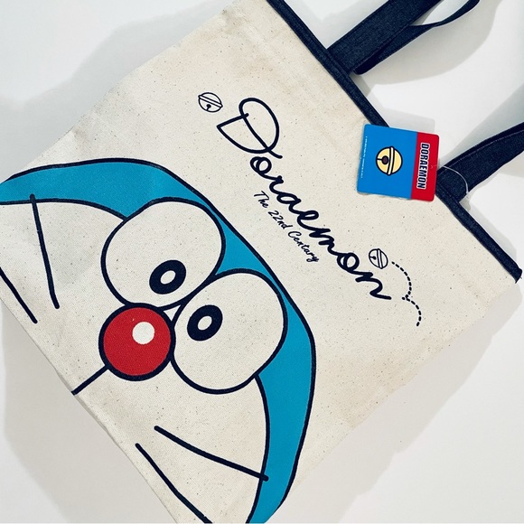 Doraemon Bags Doraemon Canvas Bag Zipper Shoulder Bag Japanese Manga Robotic Blue Cat New